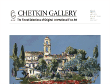 Tablet Screenshot of chetkingallery.com